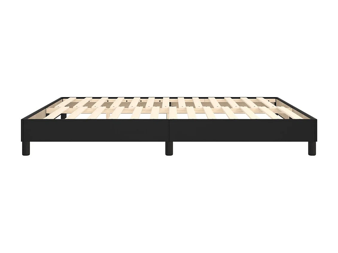 Lit double | Lit adulte | Cadre de lit noir 160x200 cm similicuir