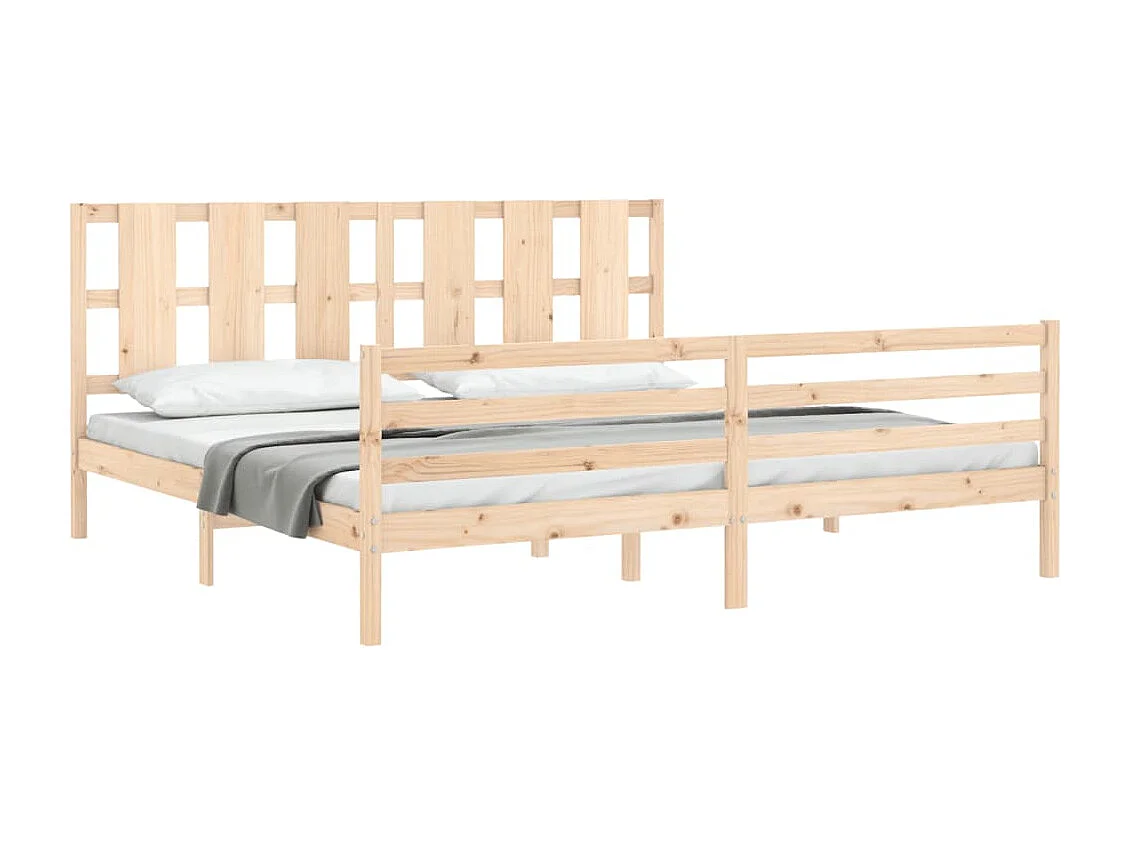 Lit double | Lit adulte | Cadre de lit 200x200 cm bois massif