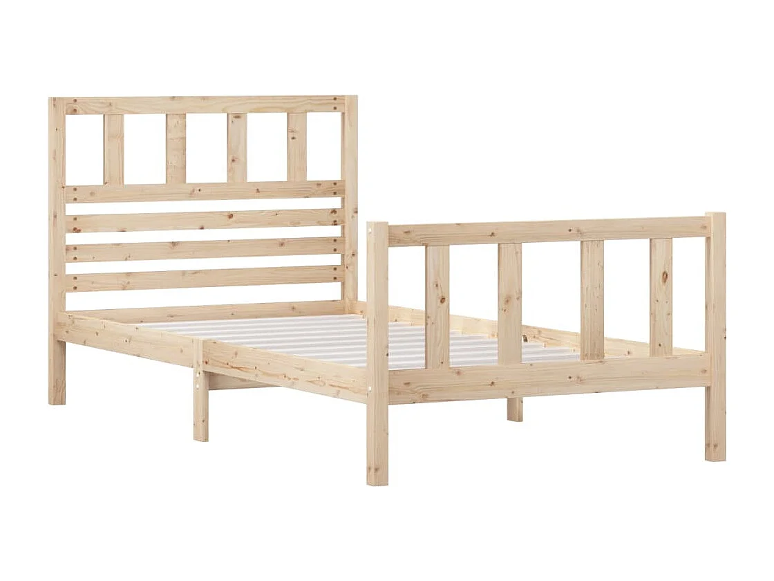 Lit simple | Lit adulte, enfant | Cadre de lit bois massif 90x200 cm