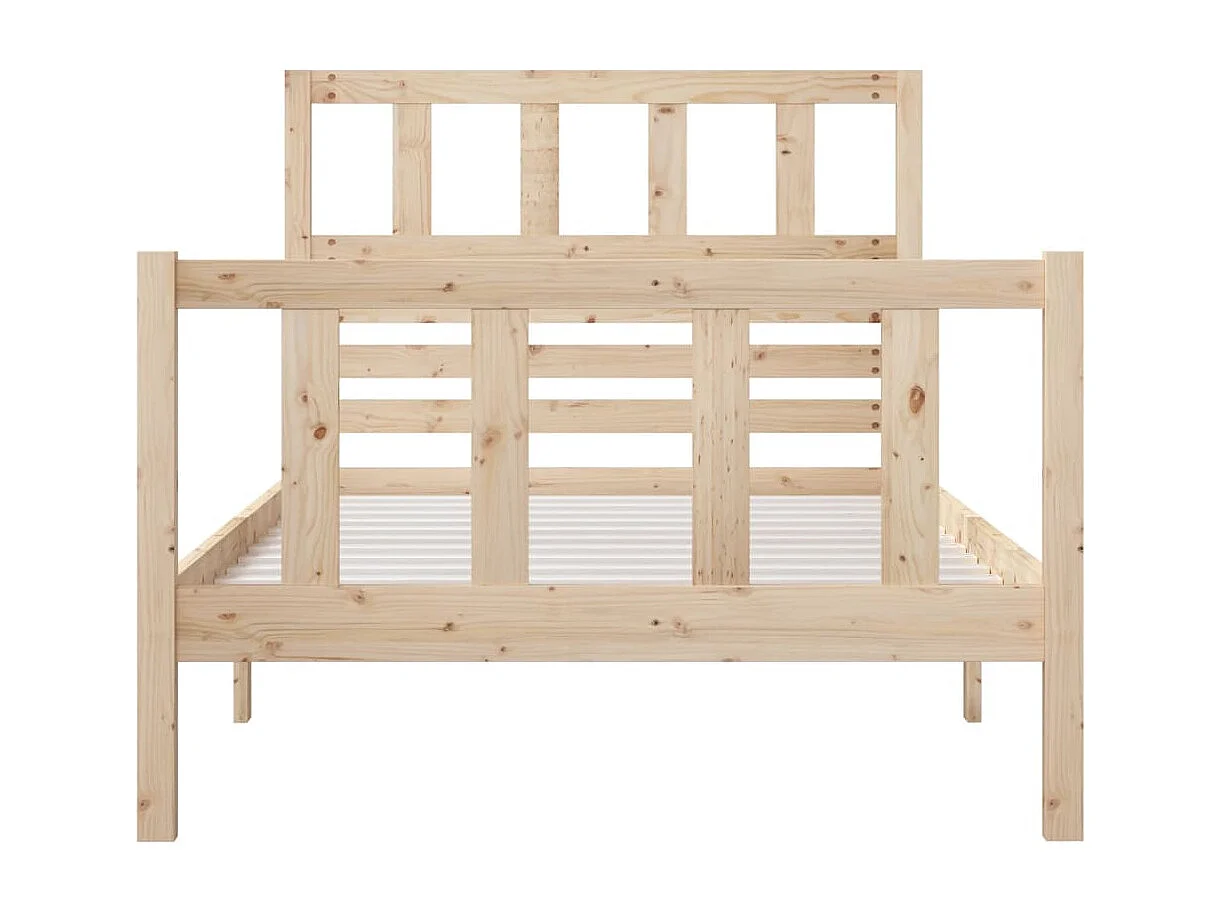 Lit simple | Lit adulte, enfant | Cadre de lit bois massif 90x200 cm