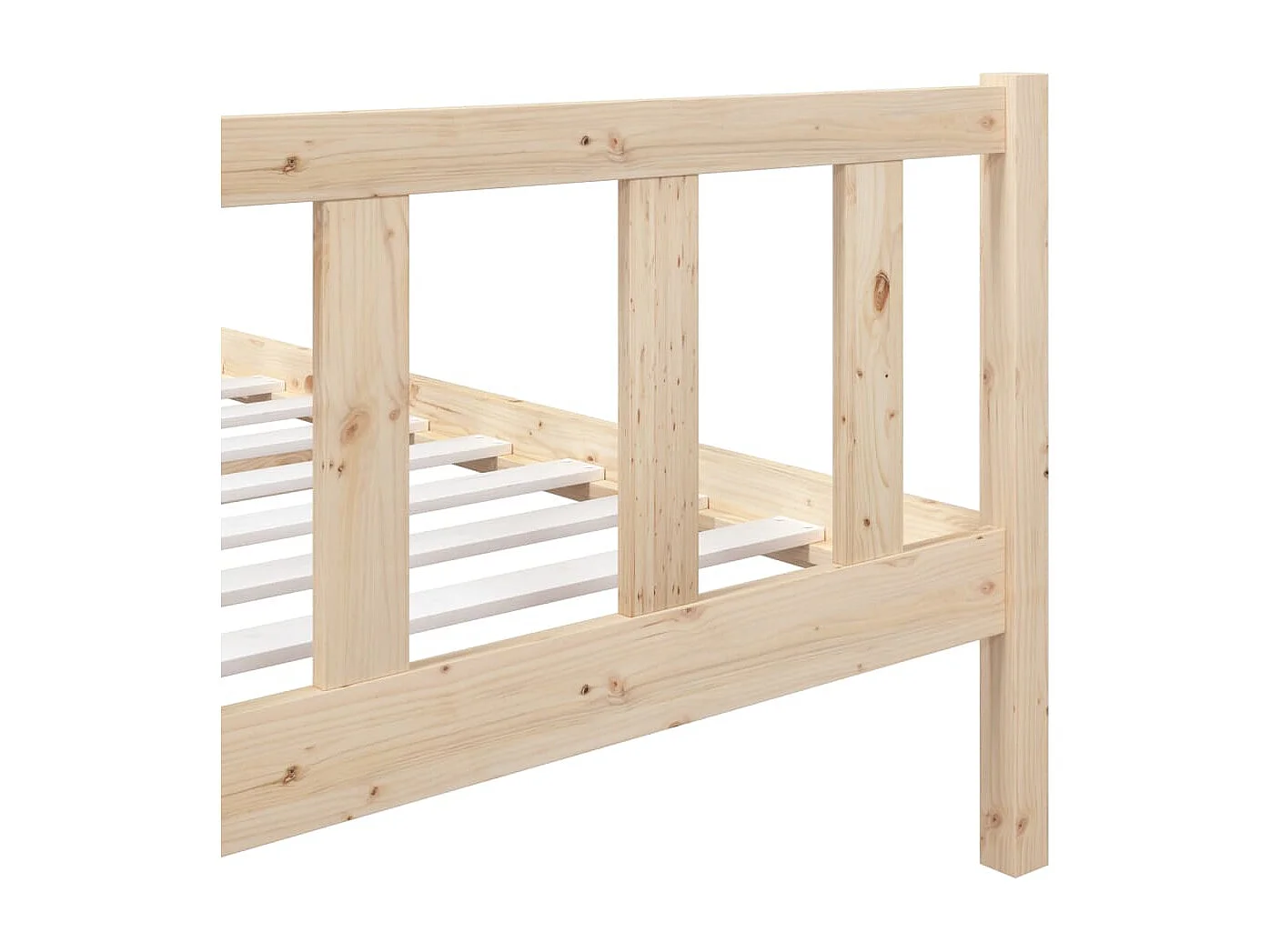 Lit simple | Lit adulte, enfant | Cadre de lit bois massif 90x200 cm