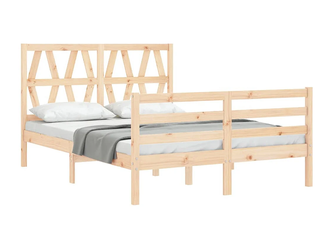 Lit double | Lit adulte | Cadre de lit 140x200 cm bois massif