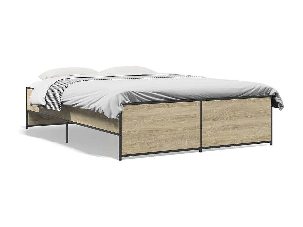 Lit simple | Lit adulte, enfant | Cadre de lit chêne sonoma 120x190 cm