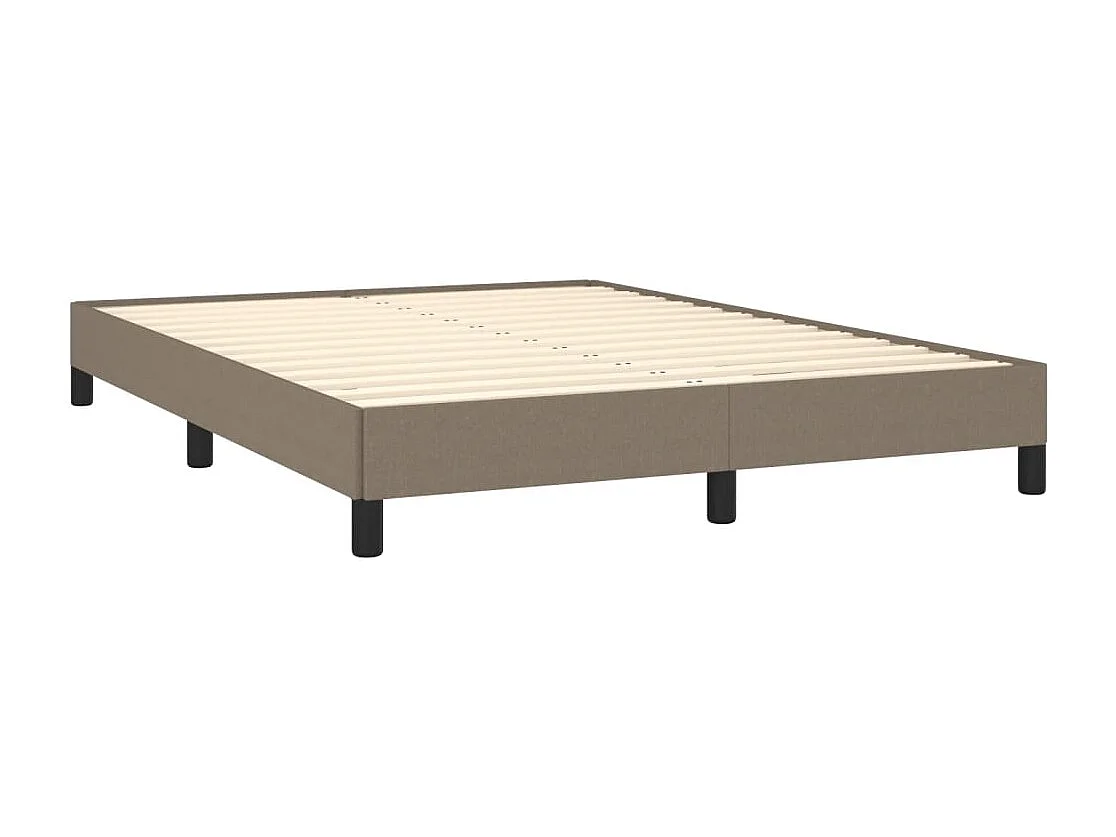 Lit double | Lit adulte | Cadre de lit taupe 140x200 cm tissu