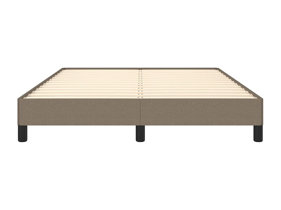 Lit double | Lit adulte | Cadre de lit taupe 140x200 cm tissu