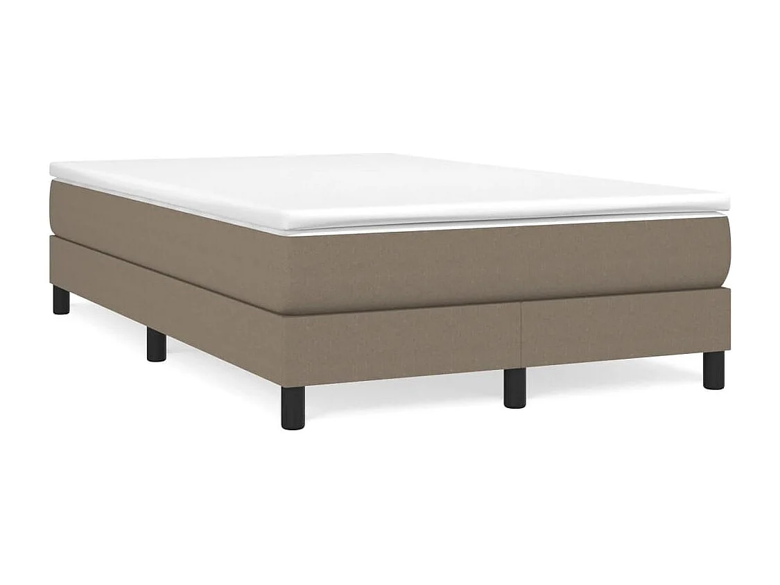 Lit simple | Lit adulte, enfant | Cadre de lit taupe 120x200 cm tissu