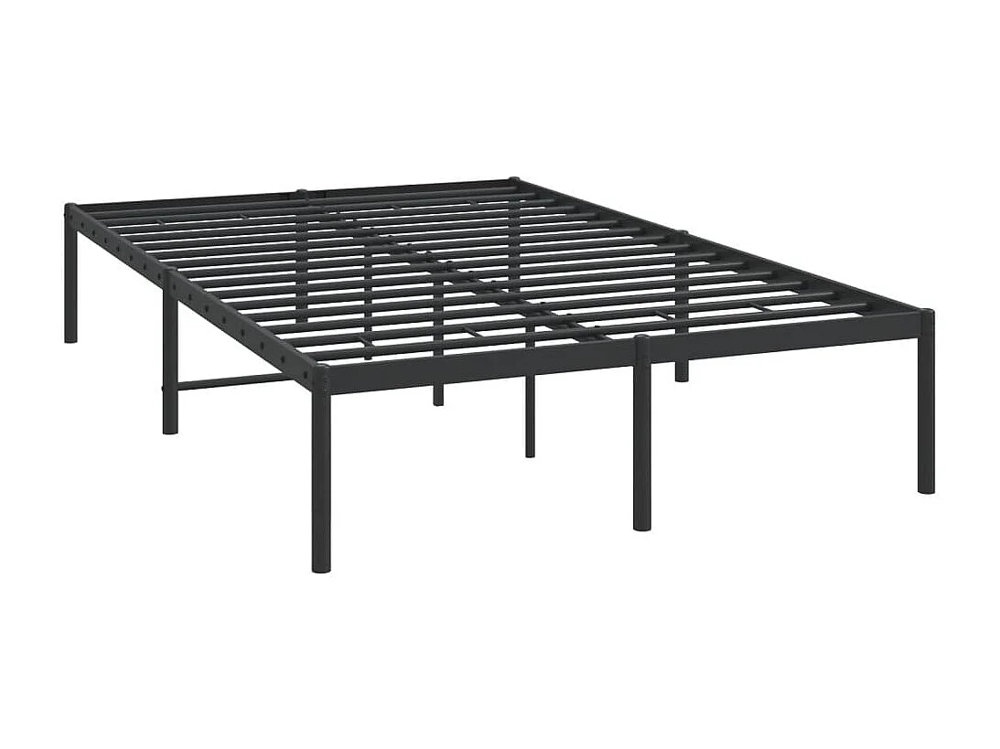 Lit simple | Lit adulte, enfant | Cadre de lit métal noir 120x200 cm