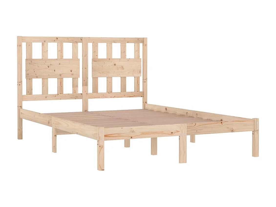 Lit double | Lit adulte | Cadre de lit bois de pin massif 160x200 cm