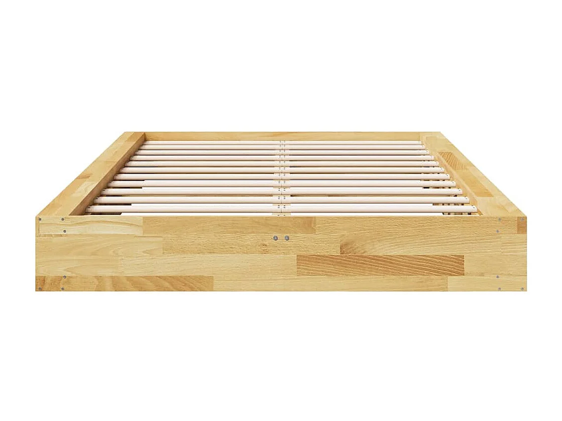 Lit simple | Lit adulte, enfant | Cadre de lit 120x200 cm bois massif de chêne