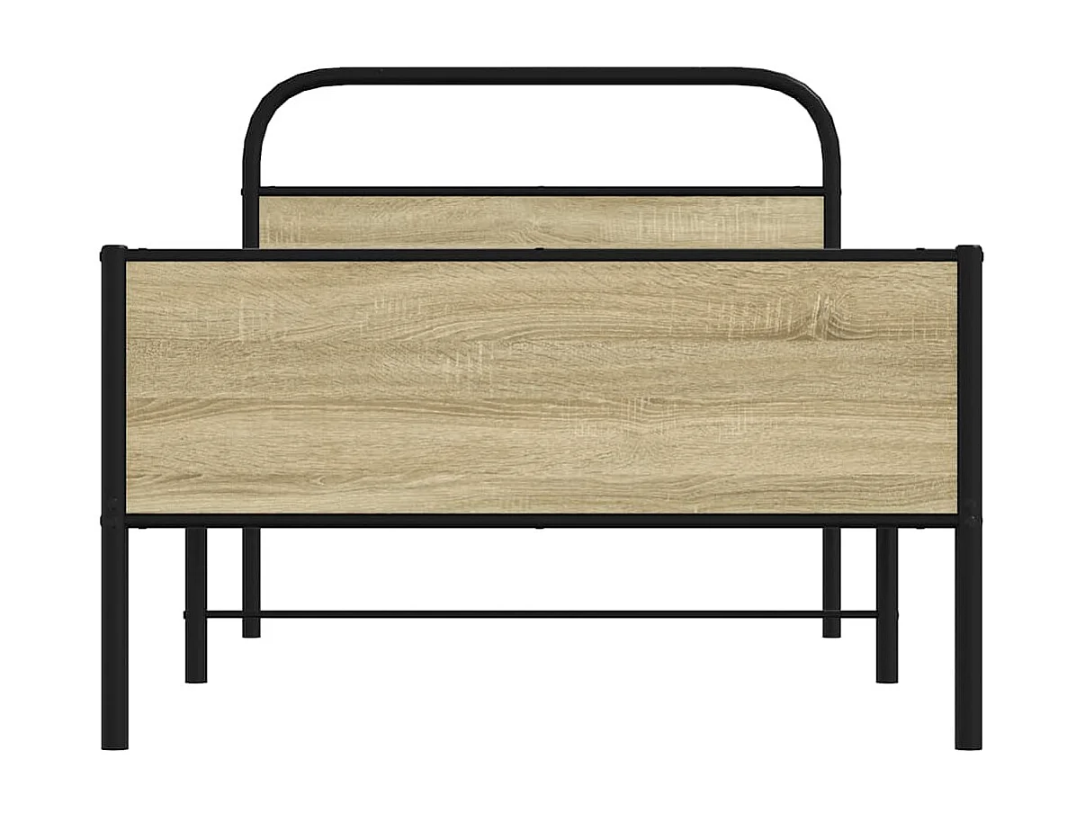 Lit simple | Lit adulte, enfant | Cadre de lit 107x203 cm chêne sonoma