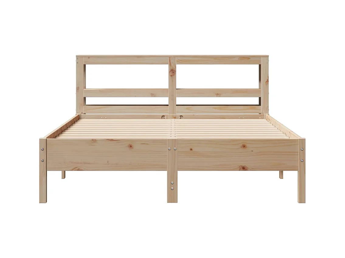 Lit double | Lit adulte | Cadre de lit 160x200 cm bois massif de pin