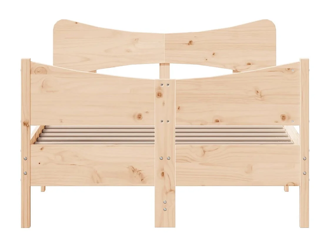 Lit simple | Lit adulte, enfant | Cadre de lit 120x190 cm bois de pin massif