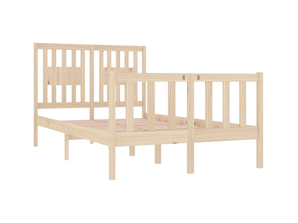 Lit simple | Lit adulte, enfant | Cadre de lit 120x190 cm bois massif