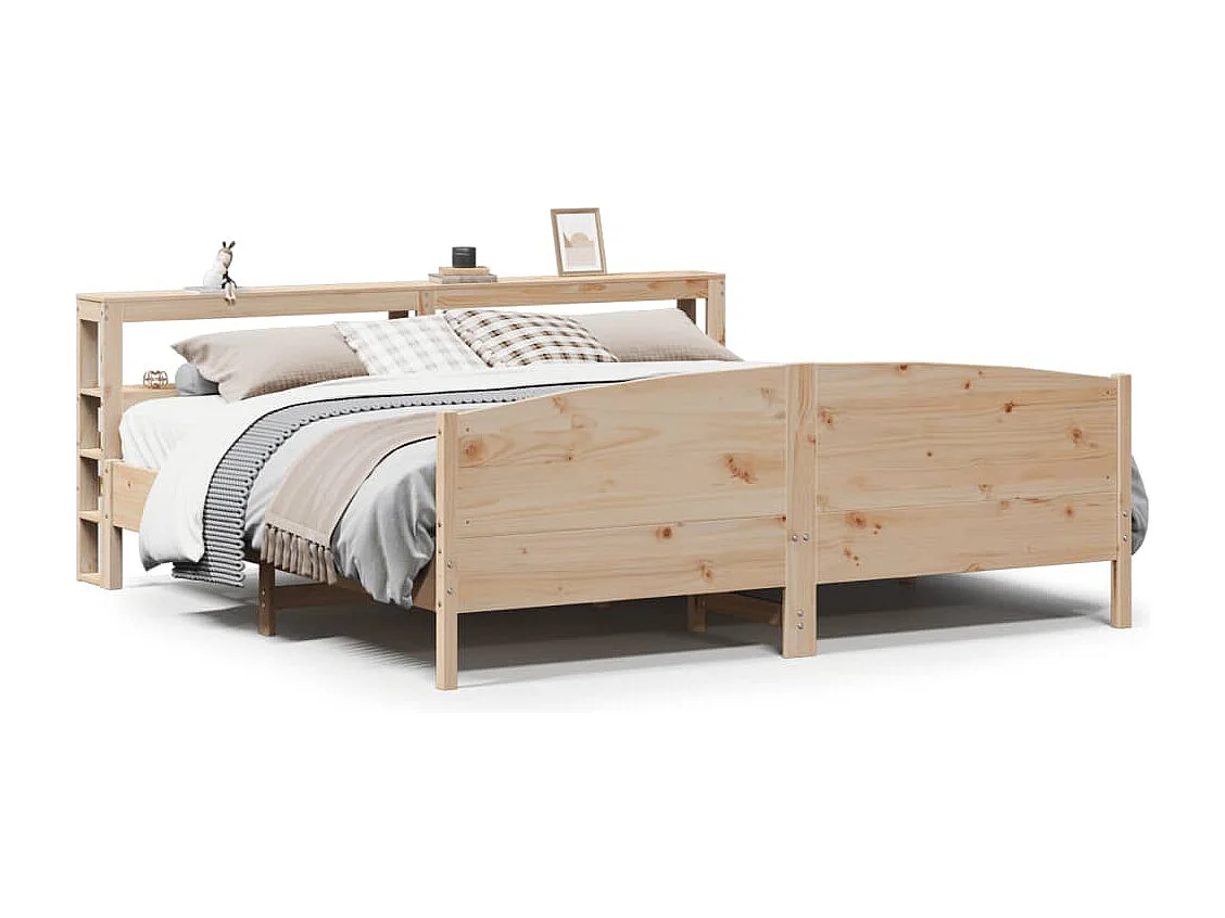 Lit double | Lit adulte | Cadre de lit 180x200 cm bois massif de pin