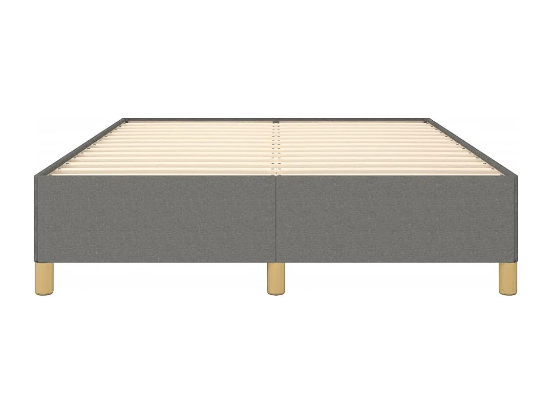 Lit double | Lit adulte | Cadre de lit gris foncé 140x200 cm tissu