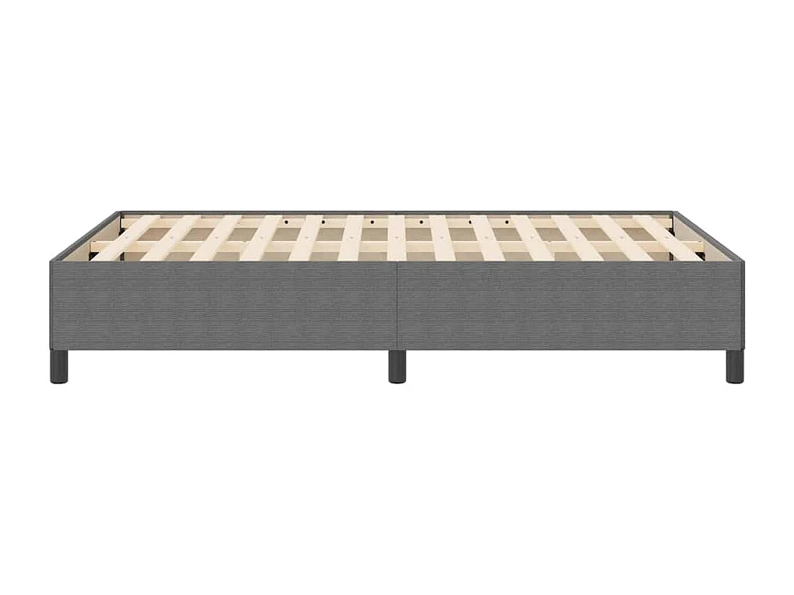 Lit double | Lit adulte | Cadre de lit Gris clair 140x190 cm Tissu en velours côtelé