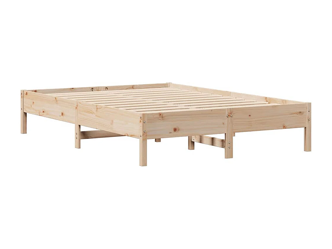 Lit double | Lit adulte | Cadre de lit 140x190 cm bois de pin massif