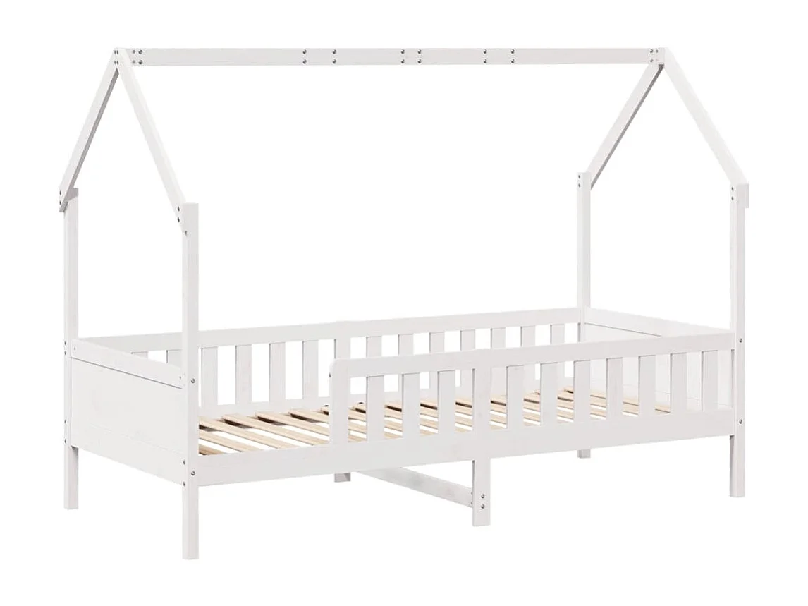 Lit simple | Lit enfant | Cadre de lit d'enfants forme de maison pin 90x190 cm