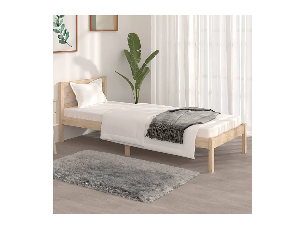 Lit simple | Lit adulte, enfant | Cadre de lit 75x190 cm