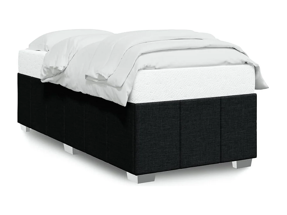 Letto per adulti | Letto singolo | Giroletto senza Materasso Nero 80x200 cm Tessuto