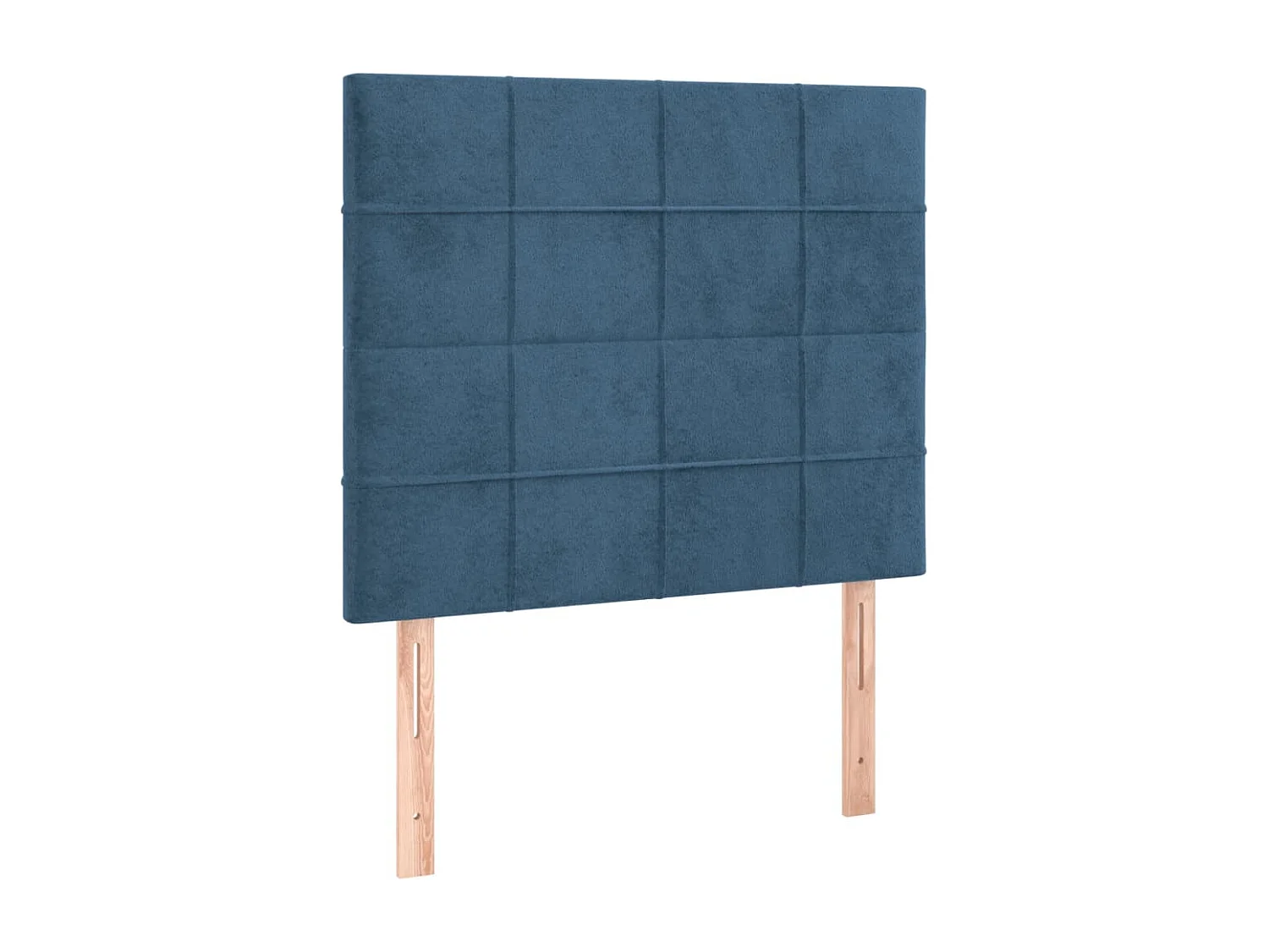 Lit simple | Lit adulte, enfant | Cadre de lit bleu foncé 80x200 cm velours