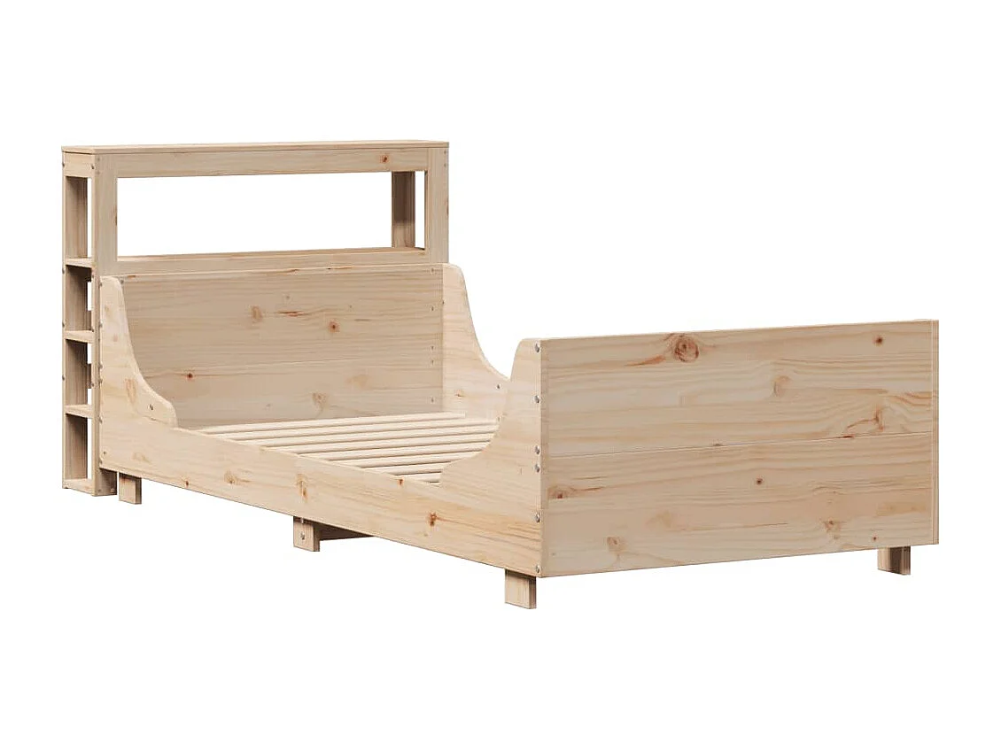 Lit simple | Lit adulte, enfant | Cadre de lit 90x200 cm bois de pin massif