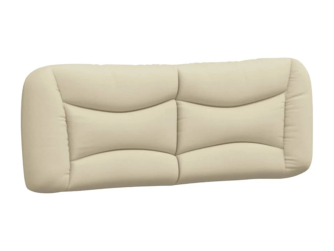 Lit double | Lit adulte | Cadre de lit crème 140x200 cm tissu