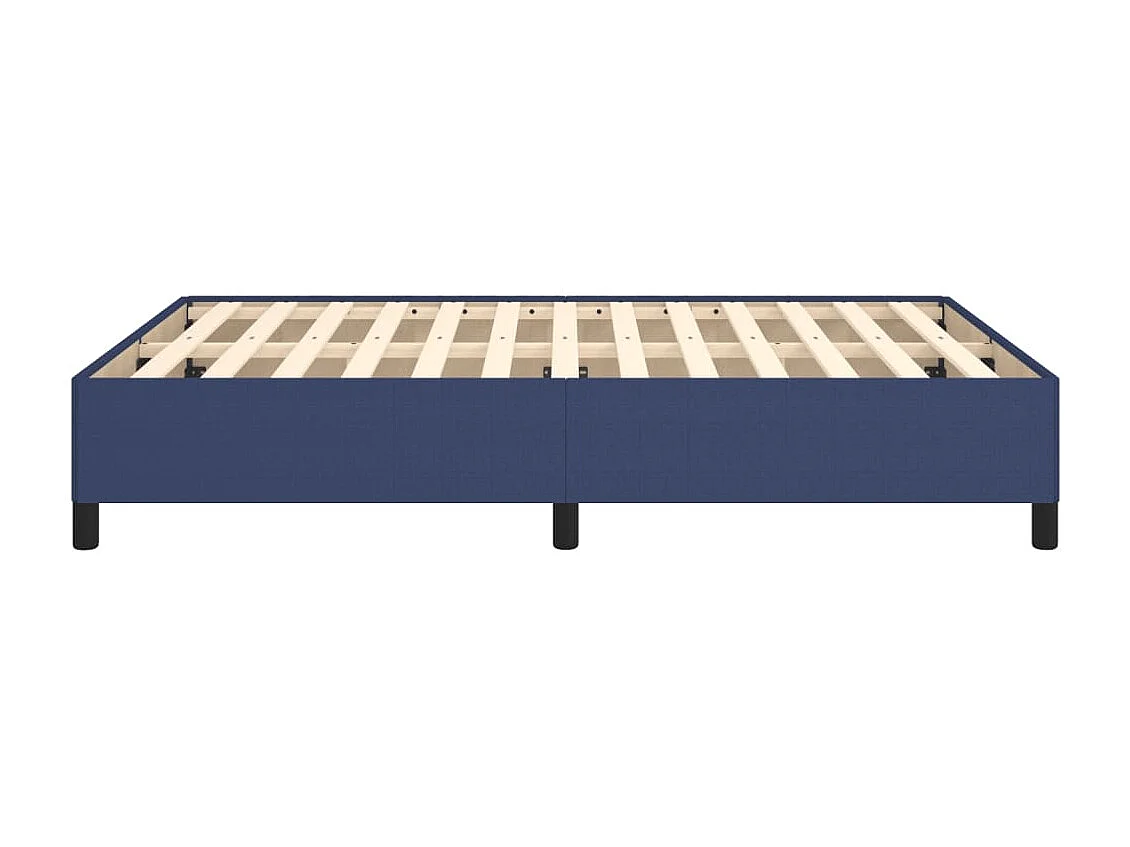 Lit double | Lit adulte | Cadre de lit bleu 140x190 cm tissu