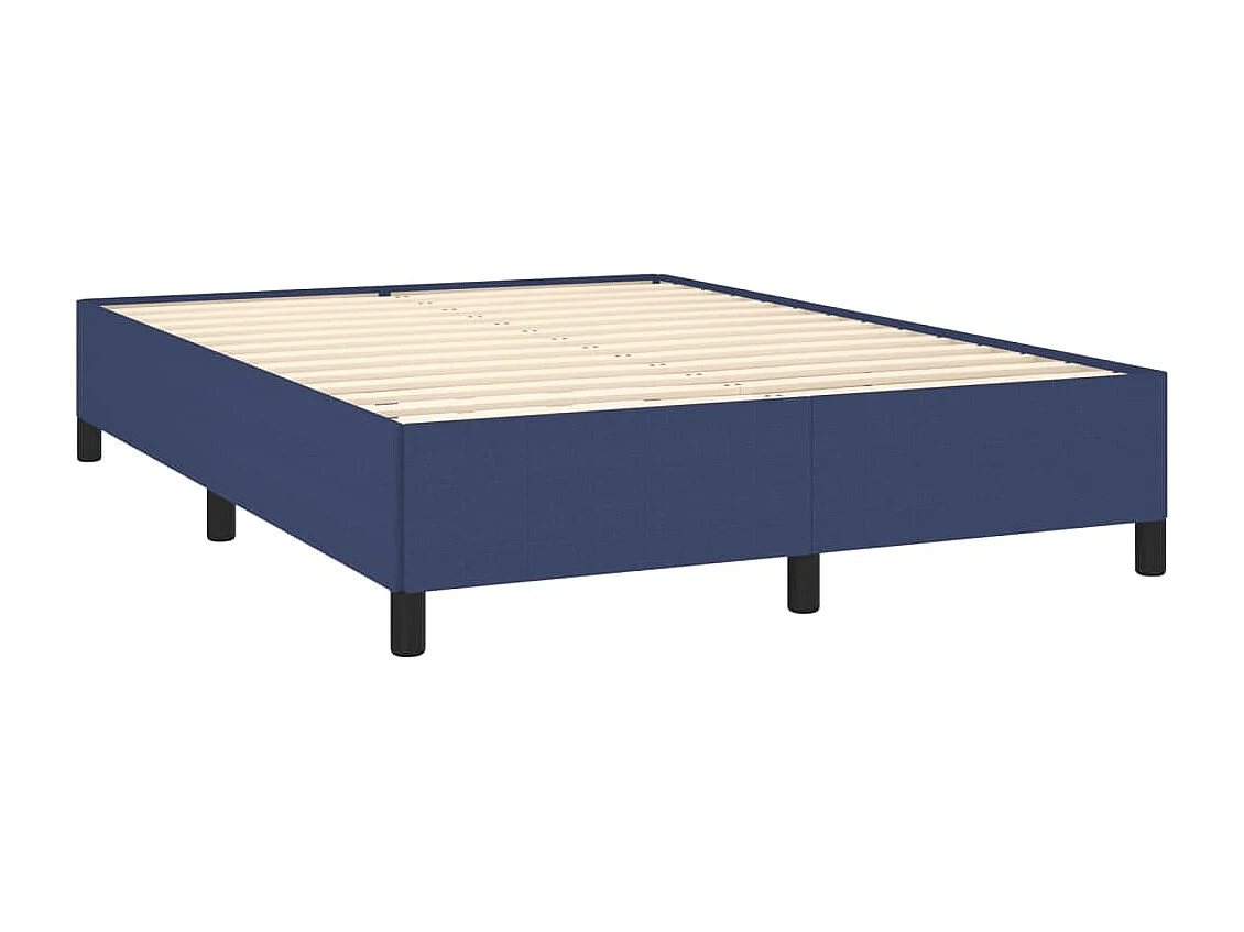 Lit double | Lit adulte | Cadre de lit bleu 140x190 cm tissu