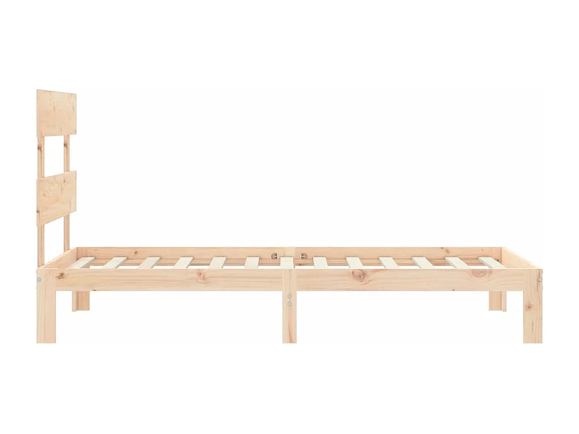 Lit simple | Lit adulte, enfant | Cadre de lit bois de pin massif 90x190 cm