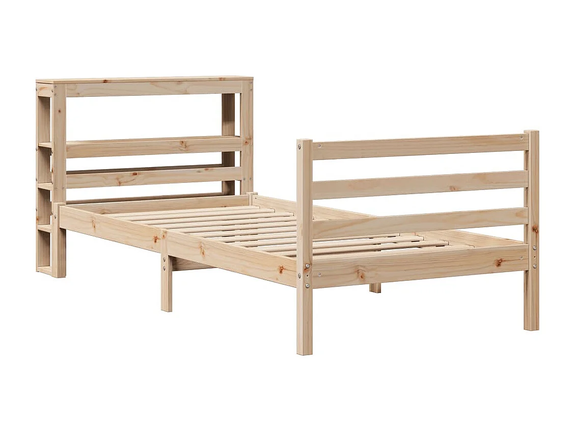 Lit simple | Lit adulte, enfant | Cadre de lit 90x200 cm bois de pin massif