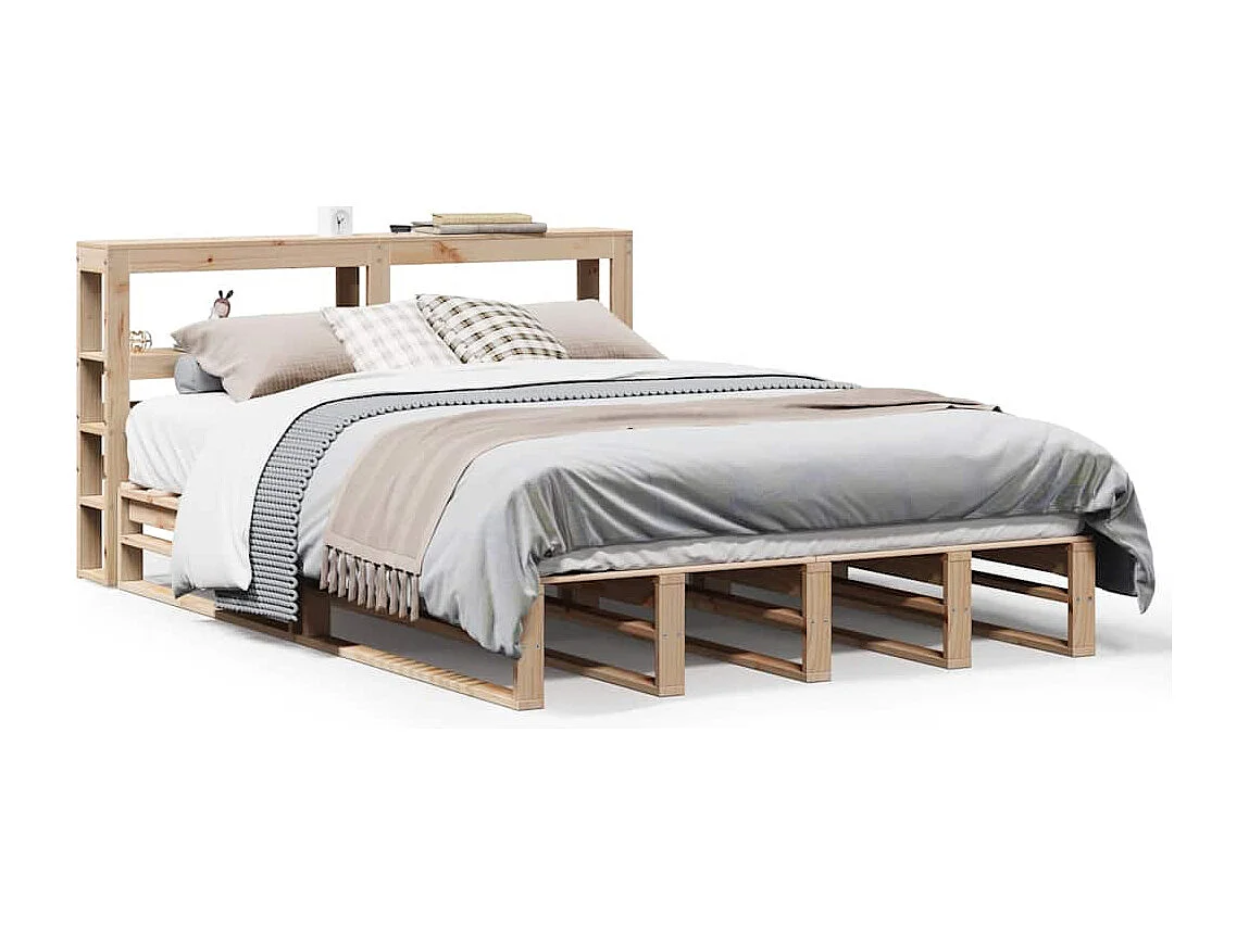 Lit double | Lit adulte | Cadre de lit 160x200 cm bois massif de pin