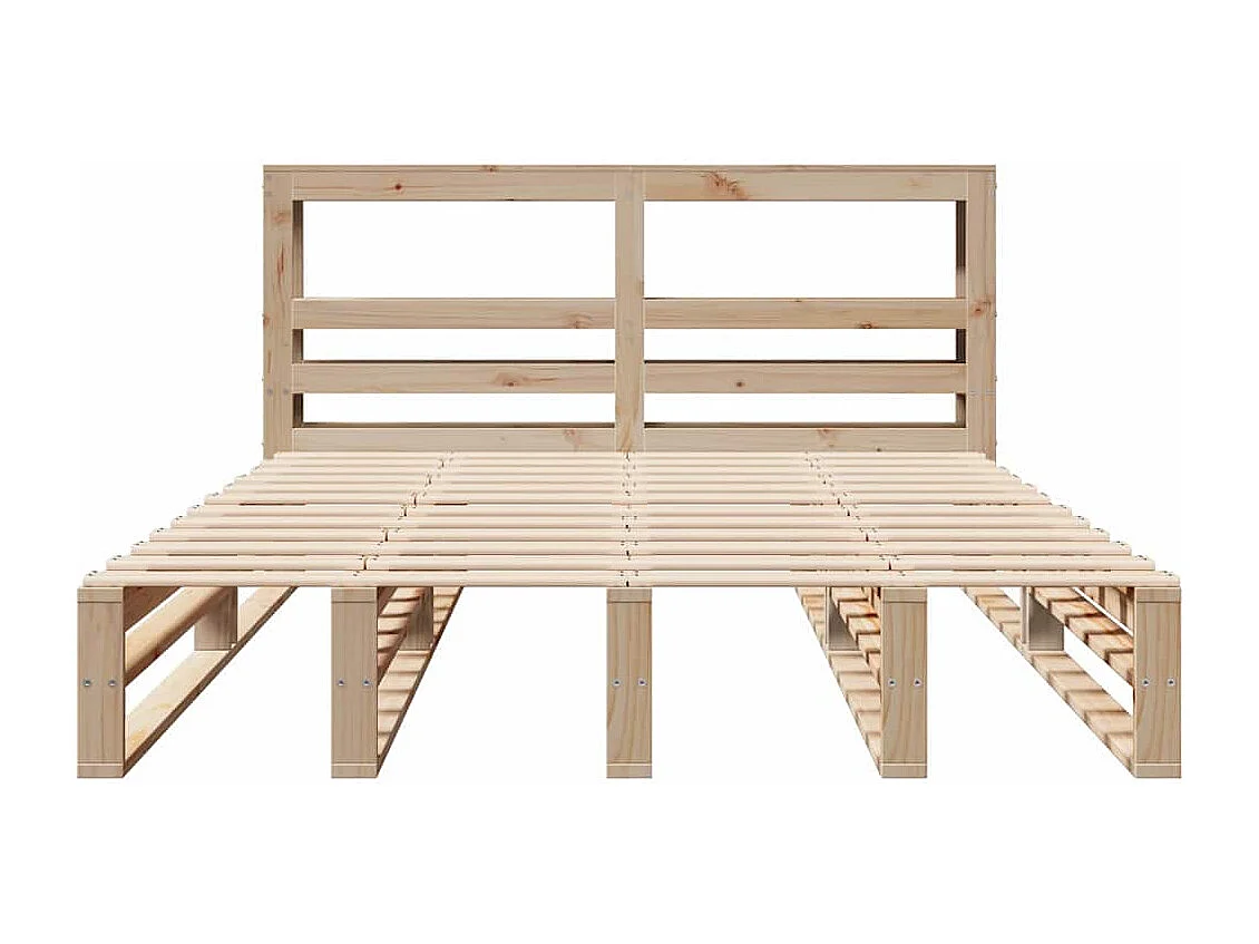 Lit double | Lit adulte | Cadre de lit 160x200 cm bois massif de pin