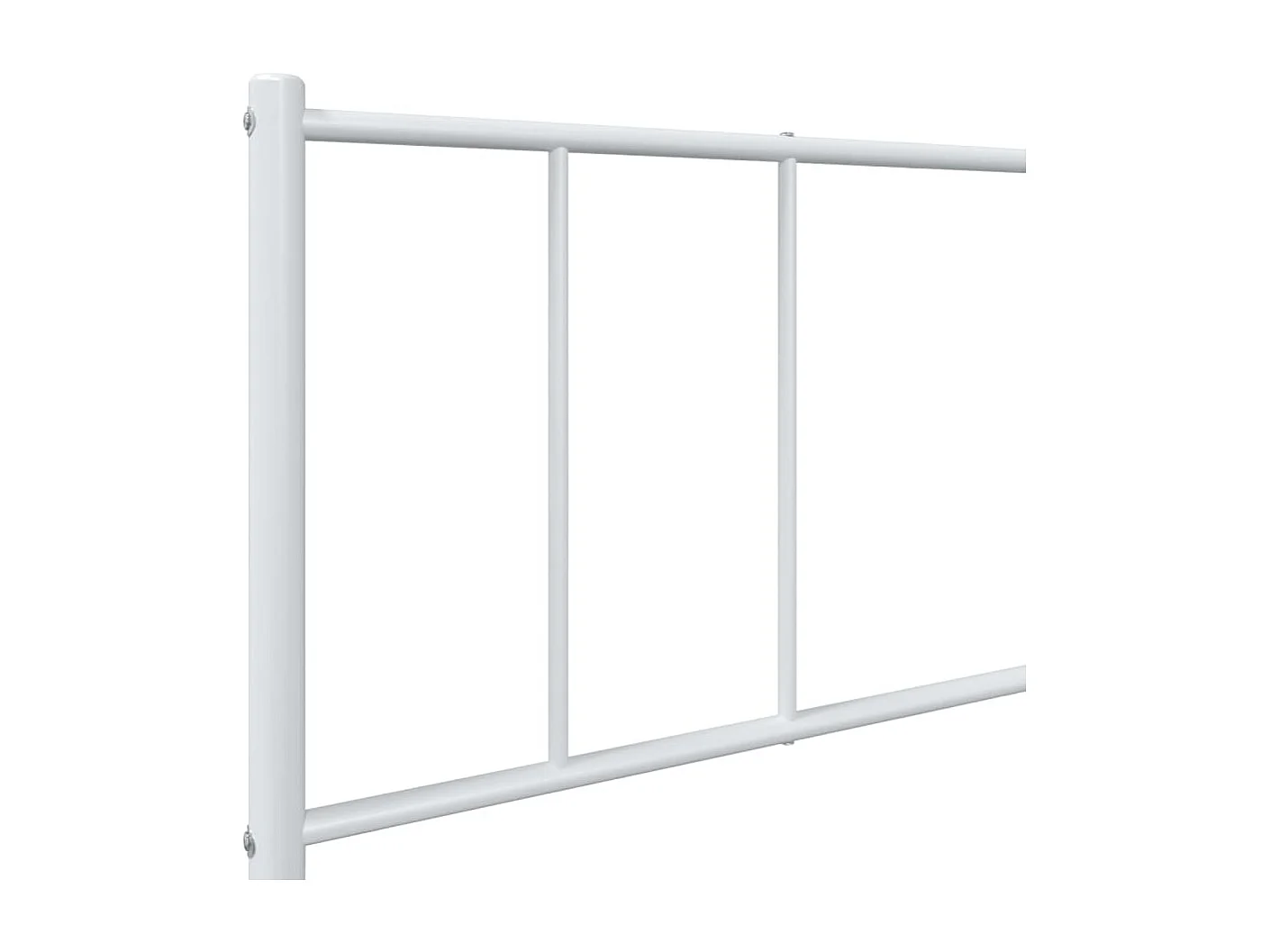 Lit simple | Lit adulte, enfant | Cadre de lit métal avec pied de lit blanc 90x200cm