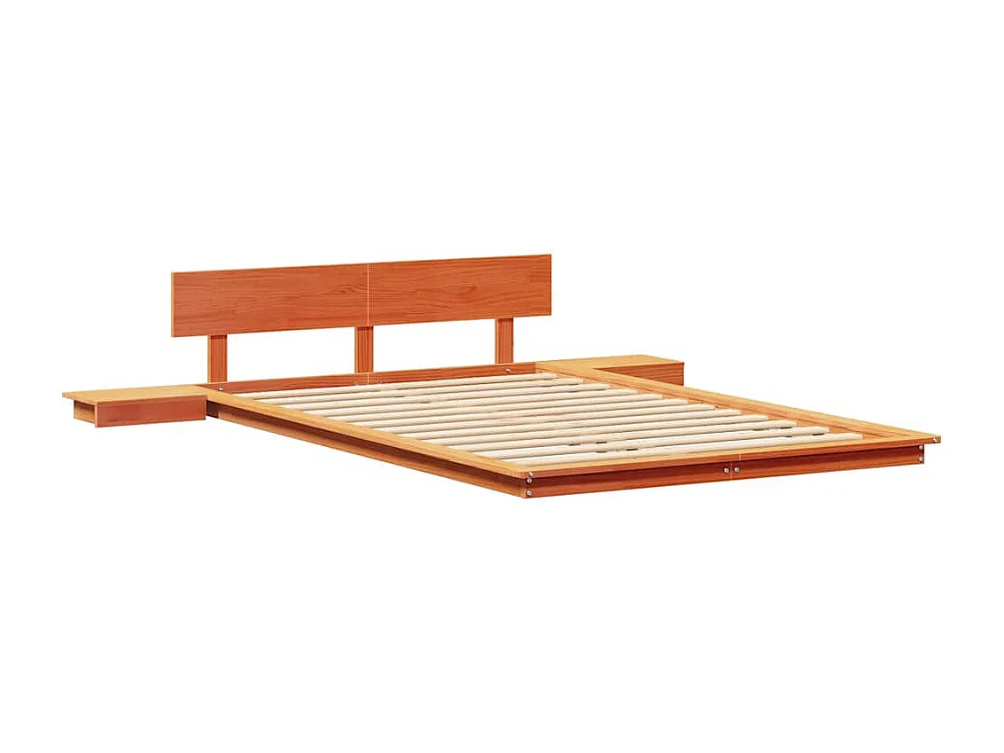 Lit simple | Lit adulte, enfant | Cadre de lit Marron 120x200 cm bois