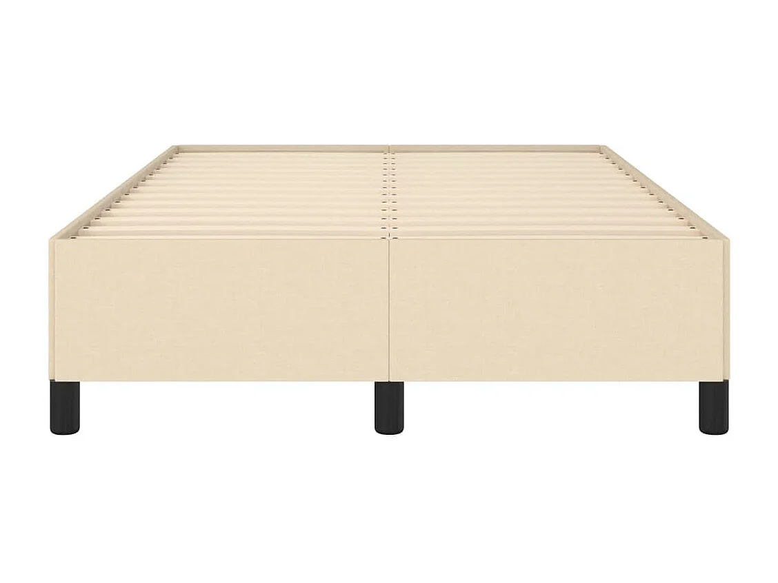 Lit simple | Lit adulte, enfant | Cadre de lit crème 120x200 cm tissu