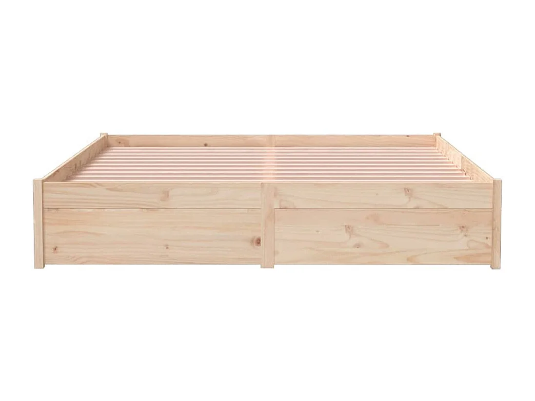 Lit double | Lit adulte | Cadre de lit bois massif 150x200 cm