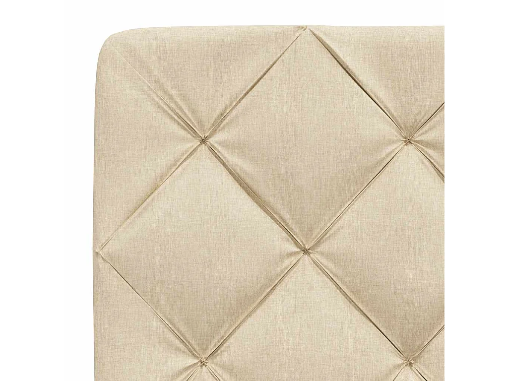 Letto per adulti | Letto singolo | Giroletto senza Materasso Crema 90x190 cm in Tessuto