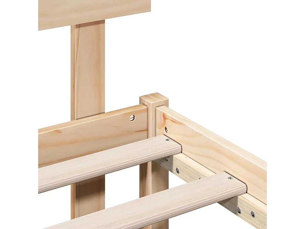 Lit simple | Lit adulte, enfant | Cadre de lit Marron 90x190 cm Bois de pin massif