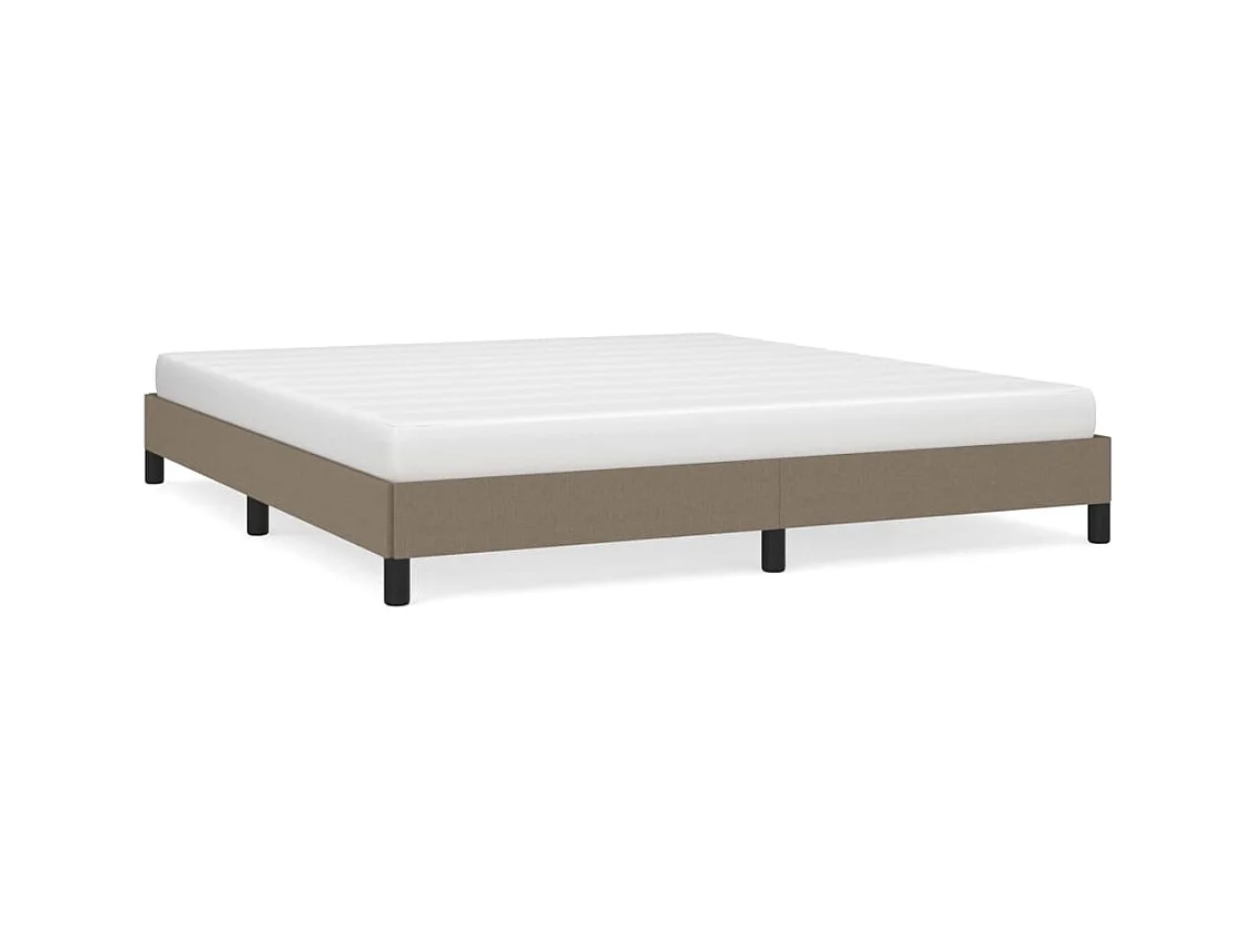Lit double | Lit adulte | Cadre de lit taupe 160x200 cm tissu