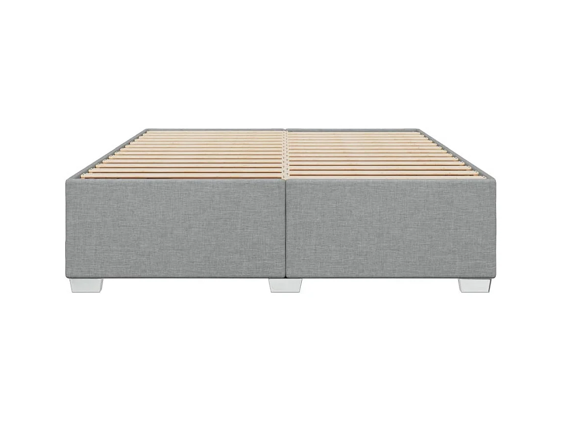 Letto per adulti | Letto matrimoniale | Giroletto senza Materasso Grigio Chiaro 180x200 cm Tessuto