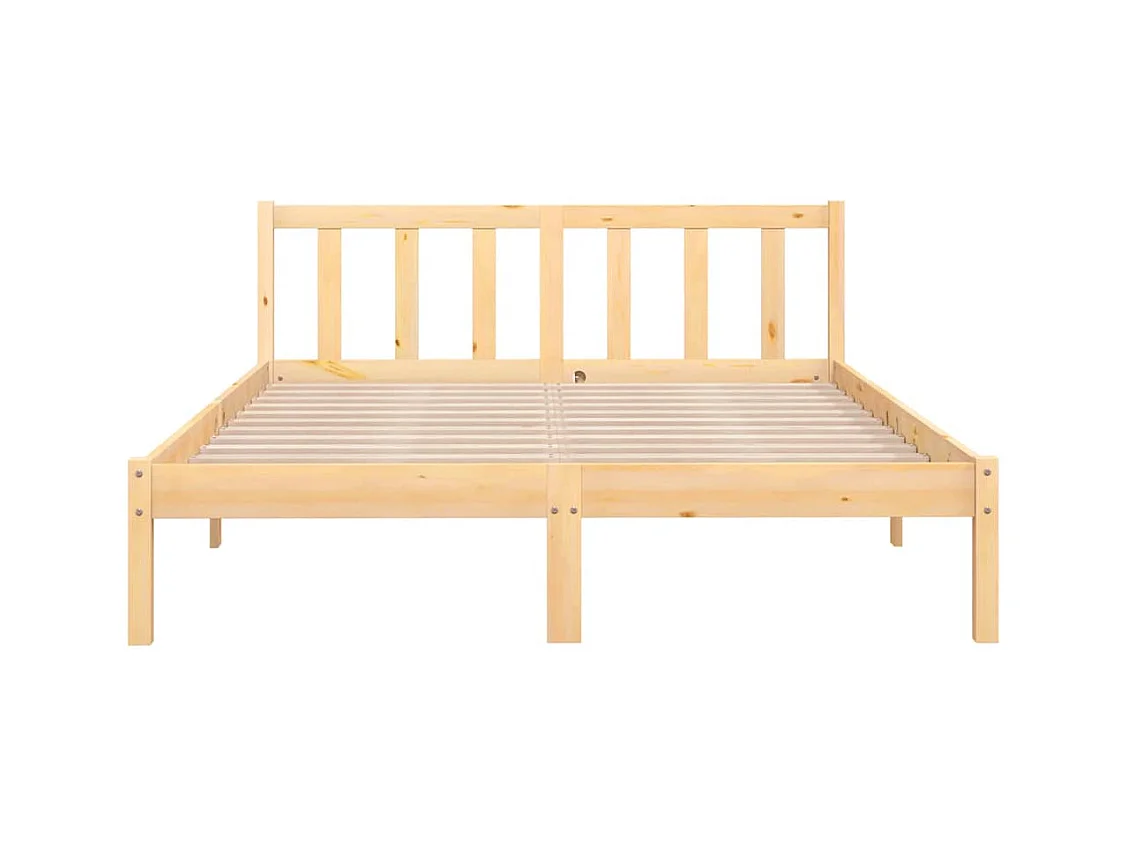 Lit double | Lit adulte | Cadre de lit bois massif 140x190 cm