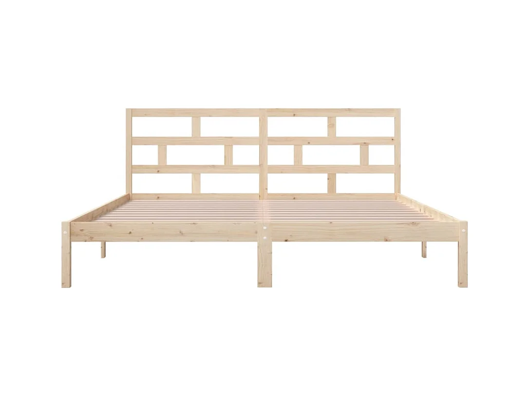 Lit double | Lit adulte | Cadre de lit bois massif 135x190 cm