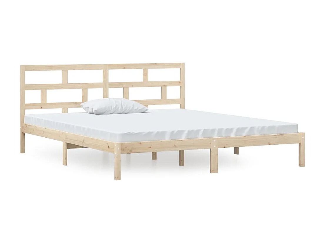 Lit double | Lit adulte | Cadre de lit bois massif 135x190 cm