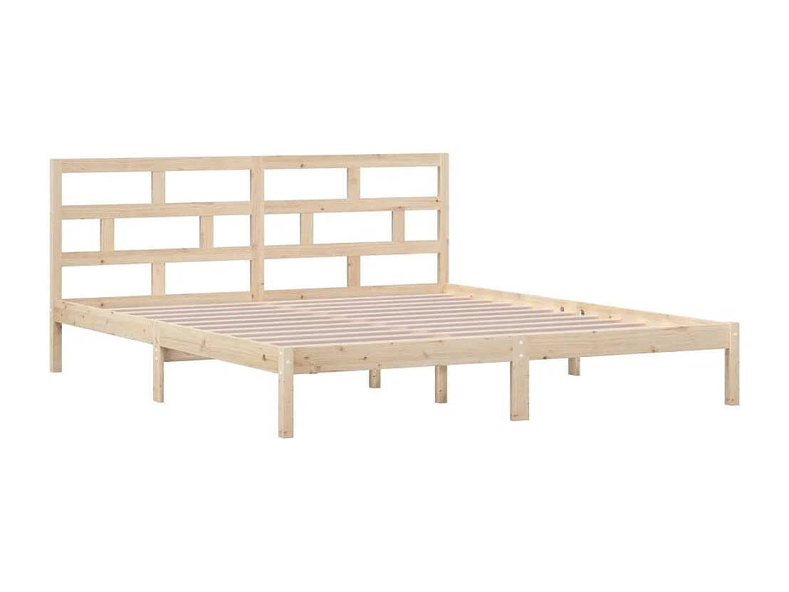 Lit double | Lit adulte | Cadre de lit bois massif 135x190 cm