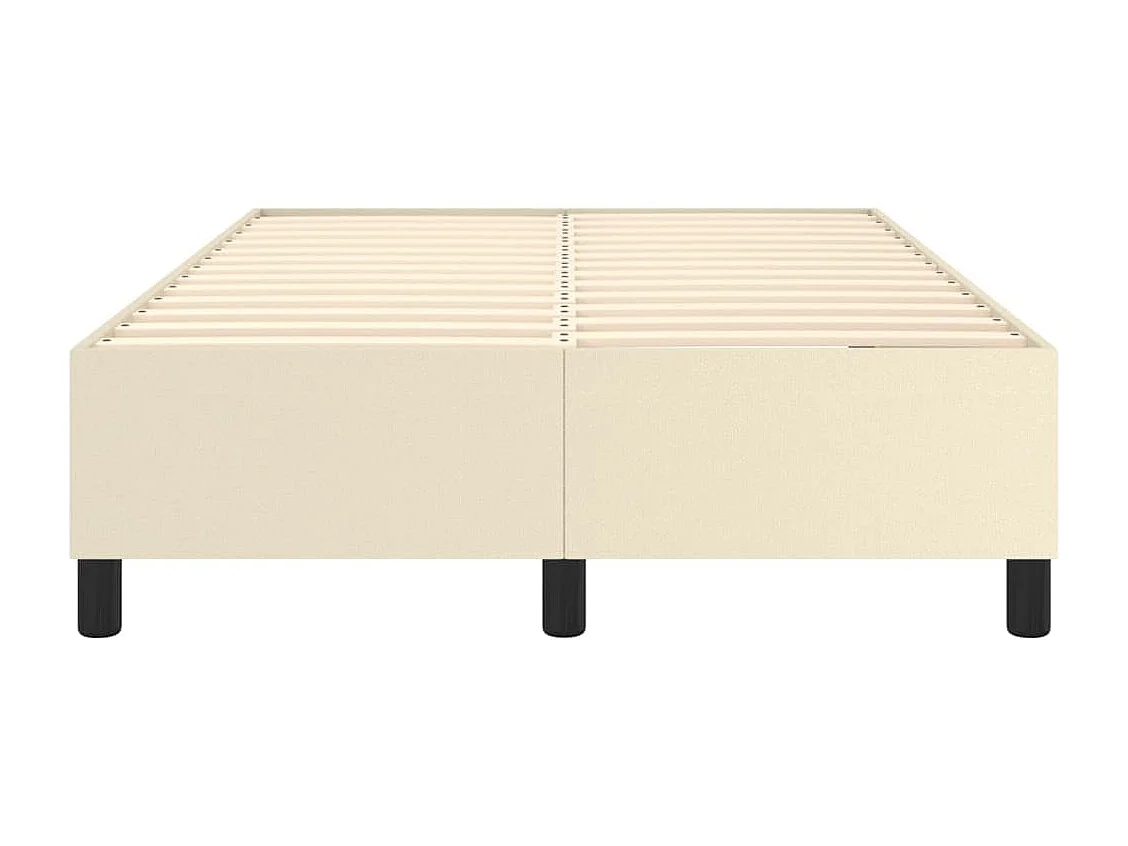 Lit simple | Lit adulte, enfant | Cadre de lit Crème 120x200 cm Similicuir