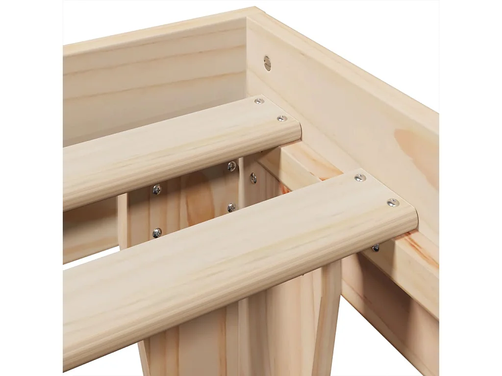Lit double | Lit adulte | Cadre de lit 180x200 cm bois massif de pin
