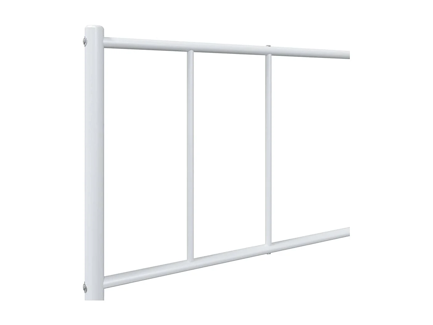 Lit simple | Lit adulte, enfant | Cadre de lit métal et pied de lit blanc 100x190 cm