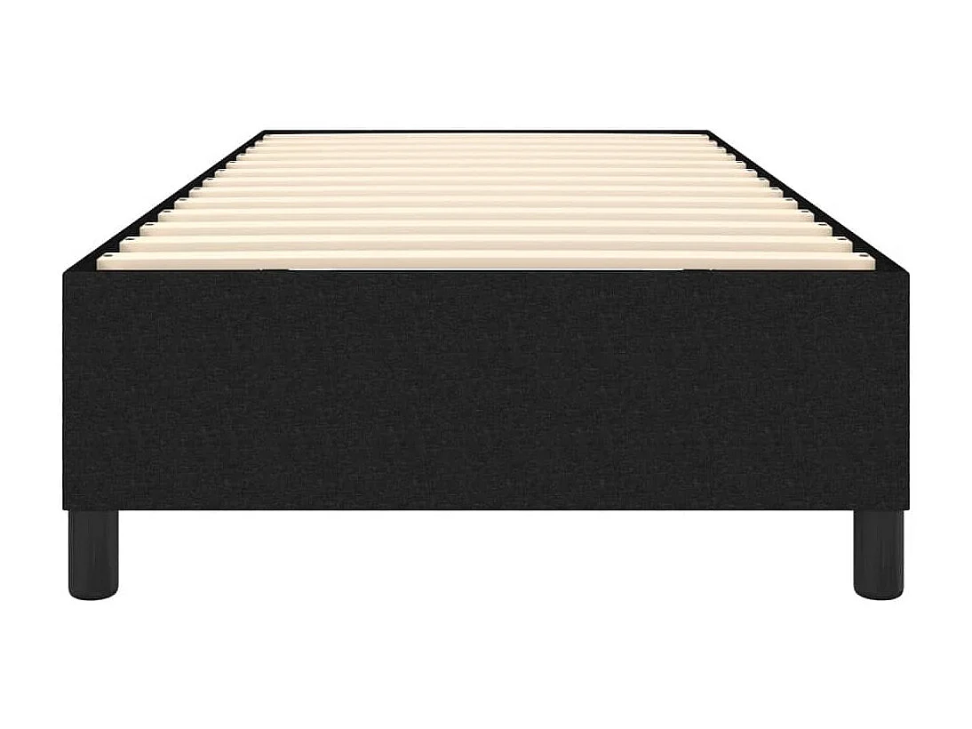 Lit simple | Lit adulte, enfant | Cadre de lit noir 80x200 cm tissu