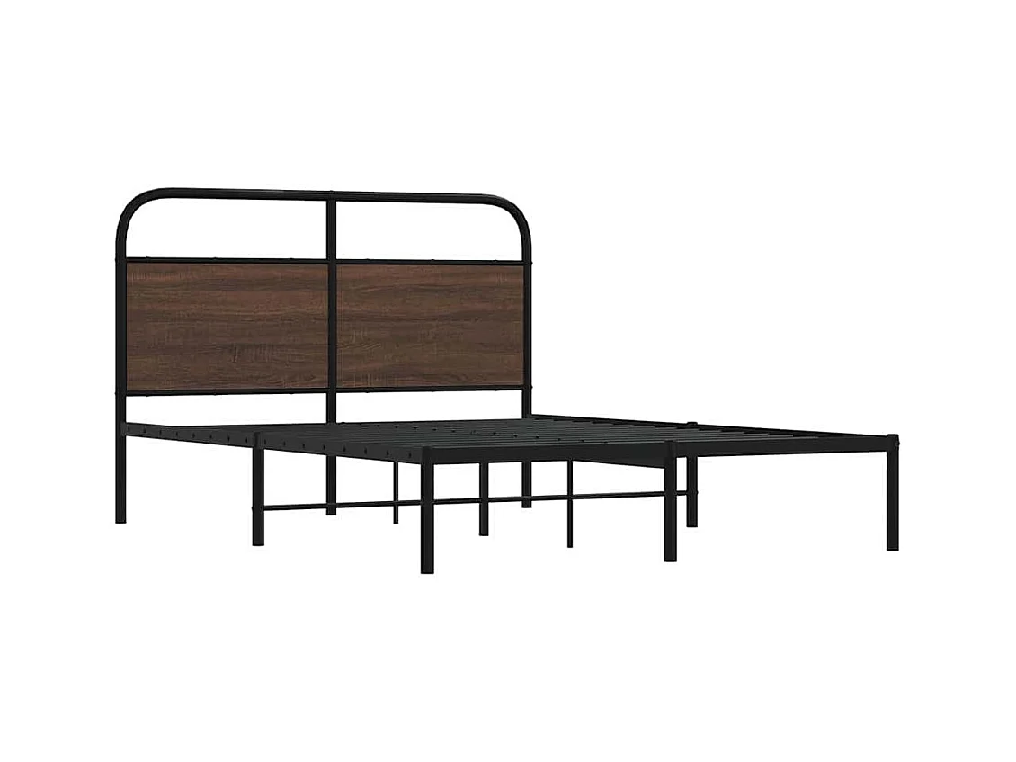 Lit double | Lit adulte | Cadre de lit 140x190 cm chêne marron